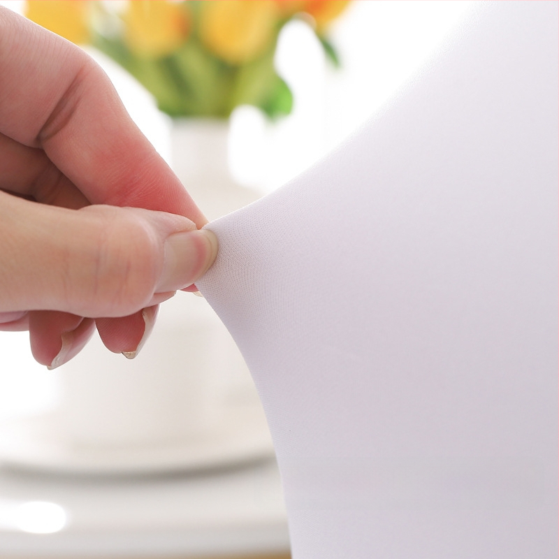 Plisēta krēsla pārvalka, elastīga, bieza poliestera audums, audums 300 g, produkta svars 500 g, ar integrētu mugures atzveltni, viesnīcu banketu stils