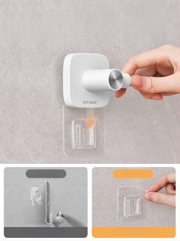 Užuolaidų laikiklis, sieninis tvirtinimas, medis, modernus minimalistinis stilius, šoninis vėjo atsparus kabliukas