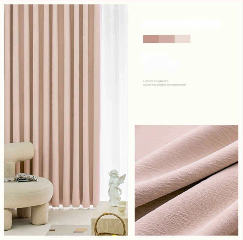 Chenille függöny jacquard szövésű, Magas árnyékolás 71–90%, Light Luxury stílus, nappali és hálószoba számára