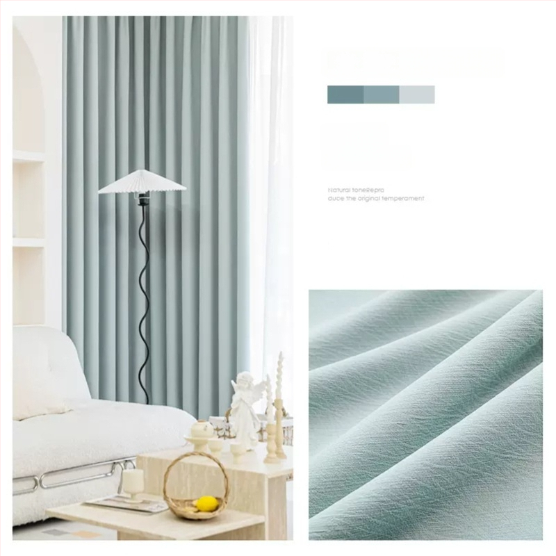 Chenille függöny jacquard szövésű, Magas árnyékolás 71–90%, Light Luxury stílus, nappali és hálószoba számára