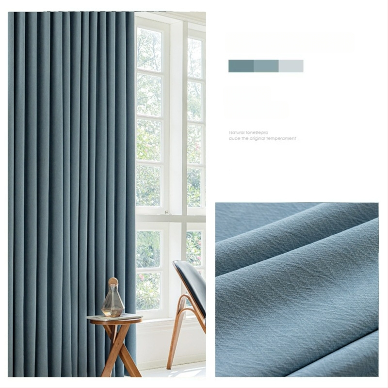 Chenille függöny jacquard szövésű, Magas árnyékolás 71–90%, Light Luxury stílus, nappali és hálószoba számára