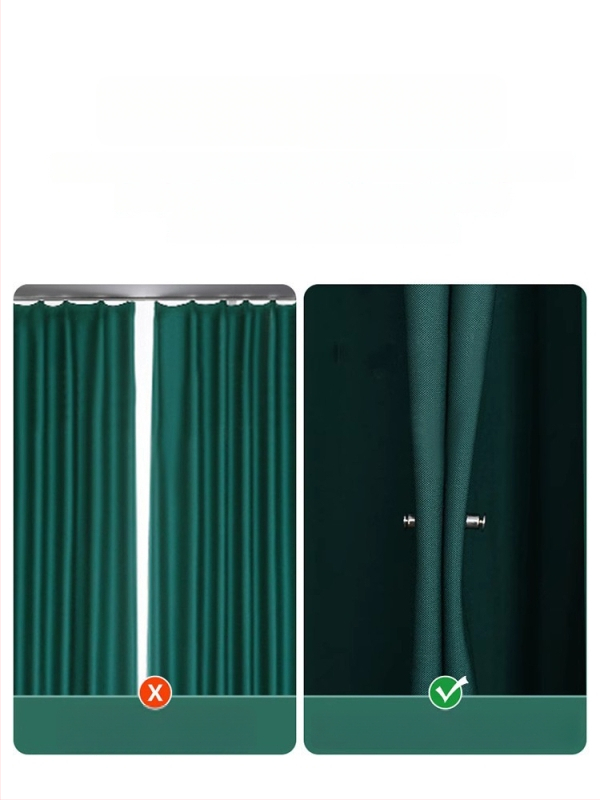 Vējizturīgs aizkaru magnētiskā aizvēršanas komplekts (pāris) ar āķiem, klipu un jostu