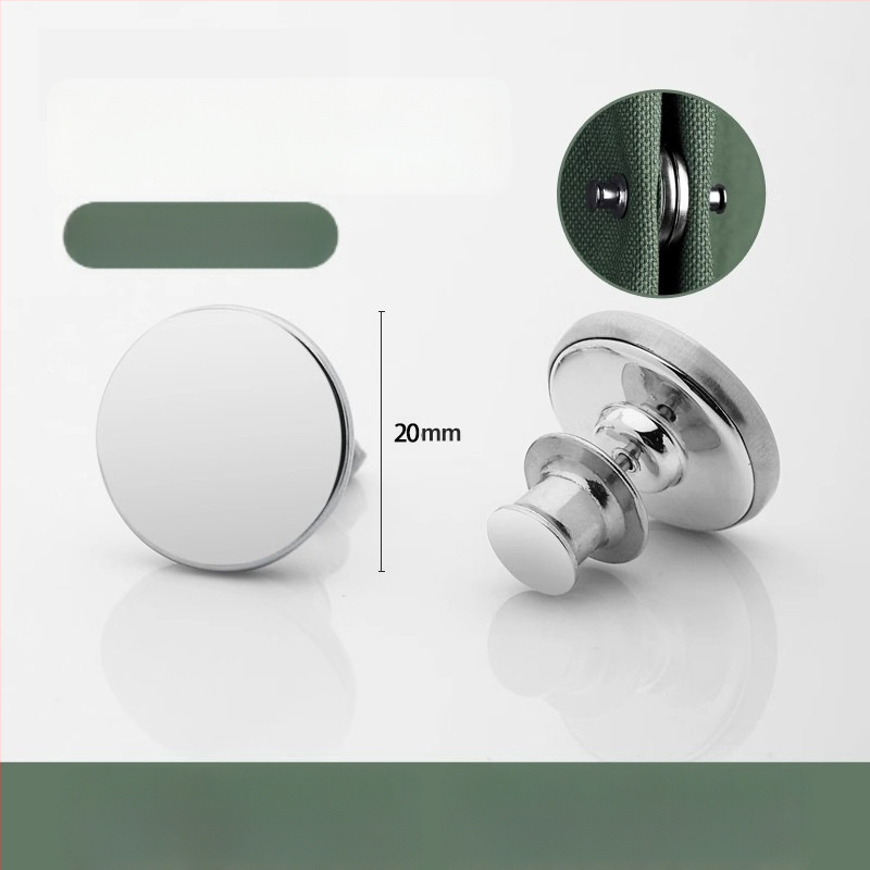 Vējizturīgs aizkaru magnētiskā aizvēršanas komplekts (pāris) ar āķiem, klipu un jostu