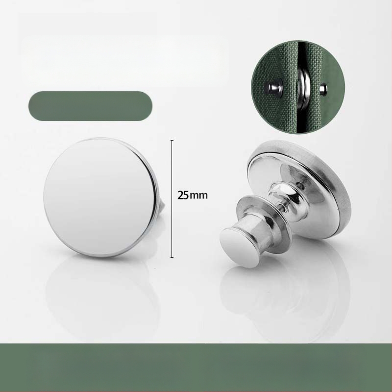 Vējizturīgs aizkaru magnētiskā aizvēršanas komplekts (pāris) ar āķiem, klipu un jostu