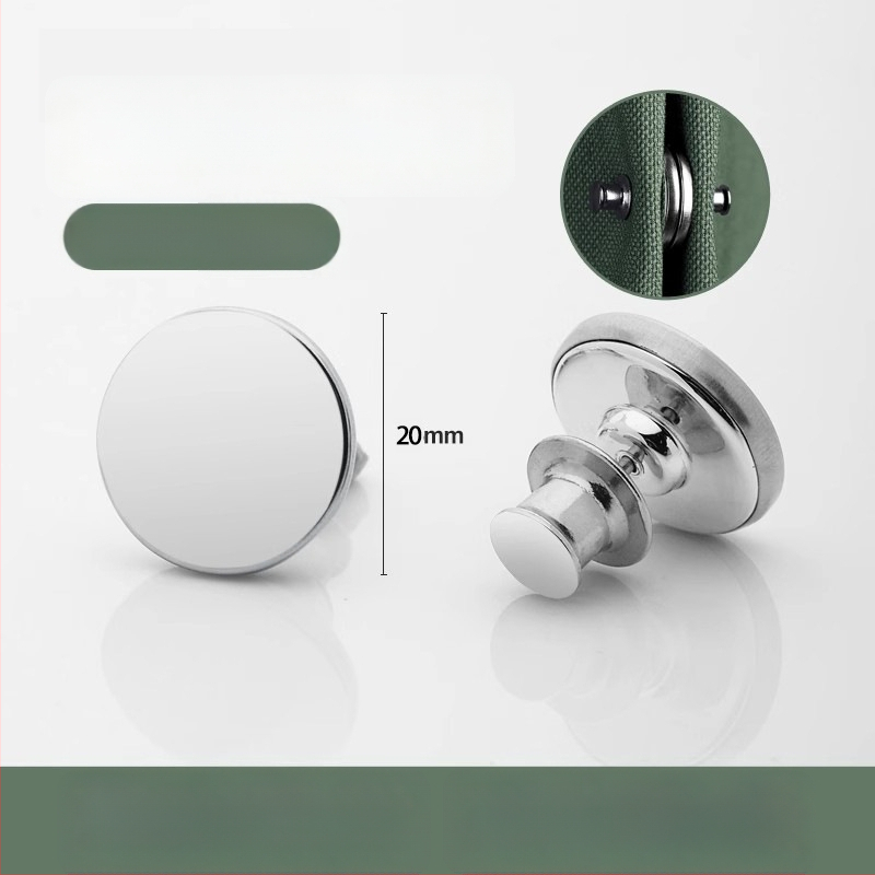 Vējizturīgs aizkaru magnētiskā aizvēršanas komplekts (pāris) ar āķiem, klipu un jostu