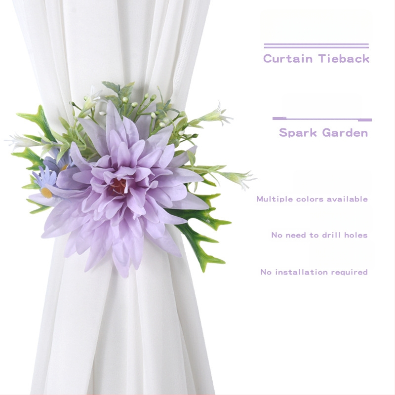 Aizkariem saitīte ar mākslīgiem ziediem — Ming Shi, Materiāls: Mākslīgie ziedi, Stils: Mūsdienīgs minimālisms, Pielāgojams