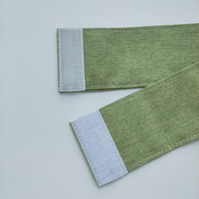 Auduma aizkaru siksnas – pāris, Velcro aizdare, bez caurdurumiem, vienkāršs mūsdienīgs stils, sintētiskas šķiedras