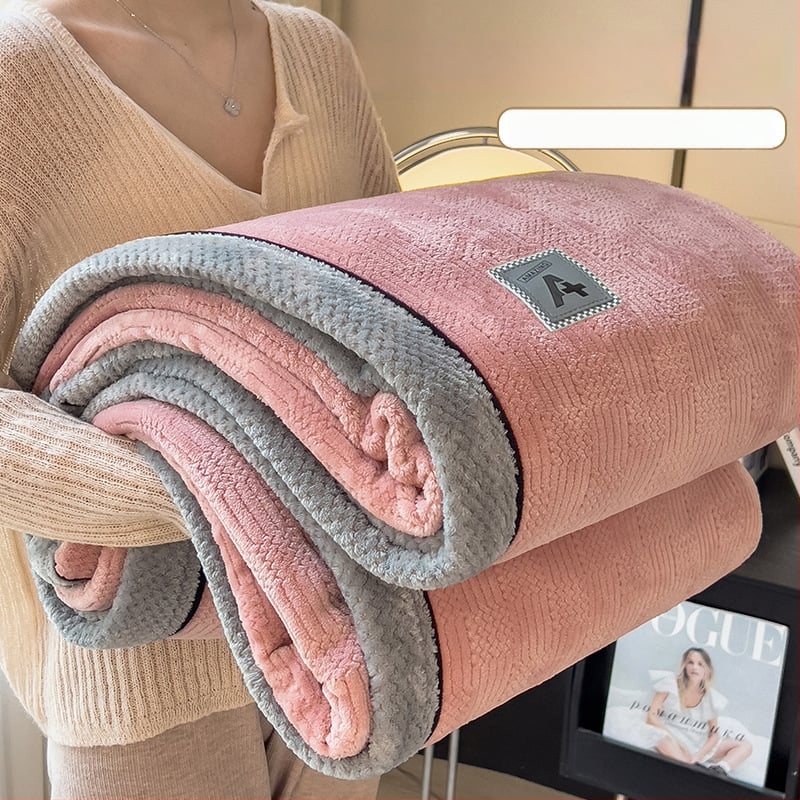 Piena velūra pleds, poliestera šķiedra, adīts, dubulti biezs, 300–500 g, visām sezonām