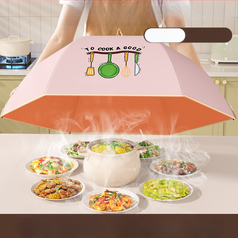 Volditav isolatsiooniga toidukaas koduseks kasutamiseks, 2025. mudel, tolmukindel, hoiab jäägid soojas, termiline isolatsioon alumiiniumfooliumi + raam