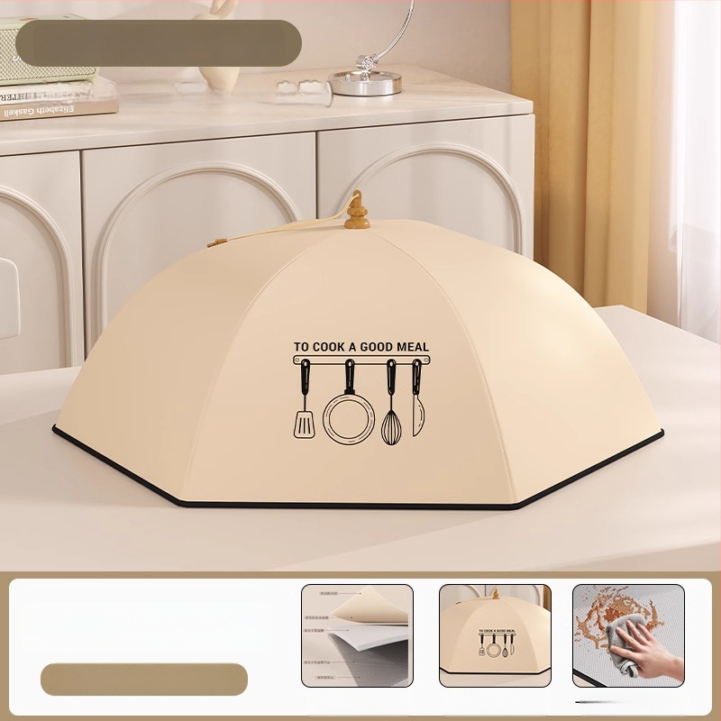 Volditav isolatsiooniga toidukaas koduseks kasutamiseks, 2025. mudel, tolmukindel, hoiab jäägid soojas, termiline isolatsioon alumiiniumfooliumi + raam