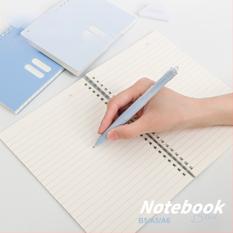 Spirālveids piezīmju grāmatiņa ar mīkstu PP vāciņu, modelis 833, 140 teksta lappuses, 80 g/m² papīrs