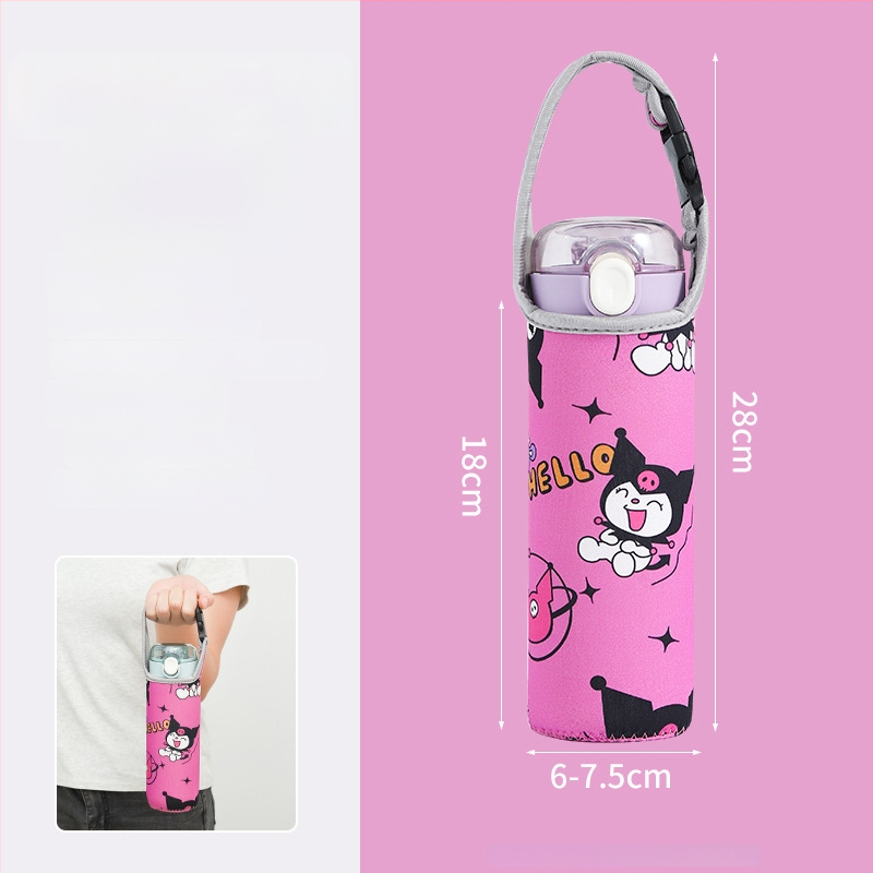 Bērnu krustveida termosa vāciņš ar universālo siksnu, ūdens pudeles aizsargājošā soma, kritiena drošība (Zīmols: Friendly; Materiāls: Audums; Stils: Radošums; Kvalitāte: Kvalificēts produkts)