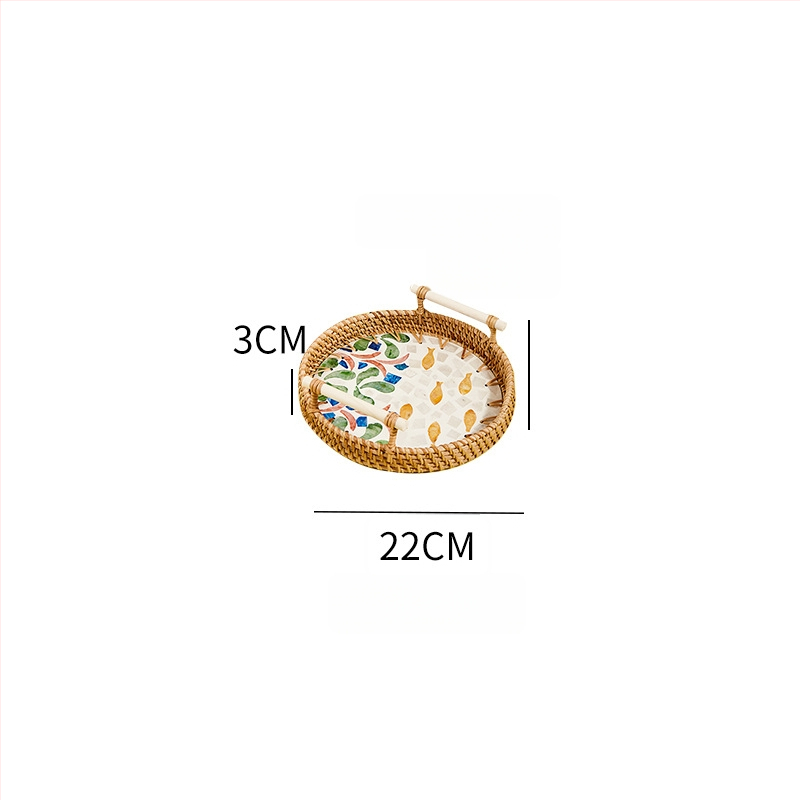 Sietiņveidīga augļu plate, materiāls: cits, vienkāršs stils, viegls luksusa retro stils, vasaras izdevums 2021