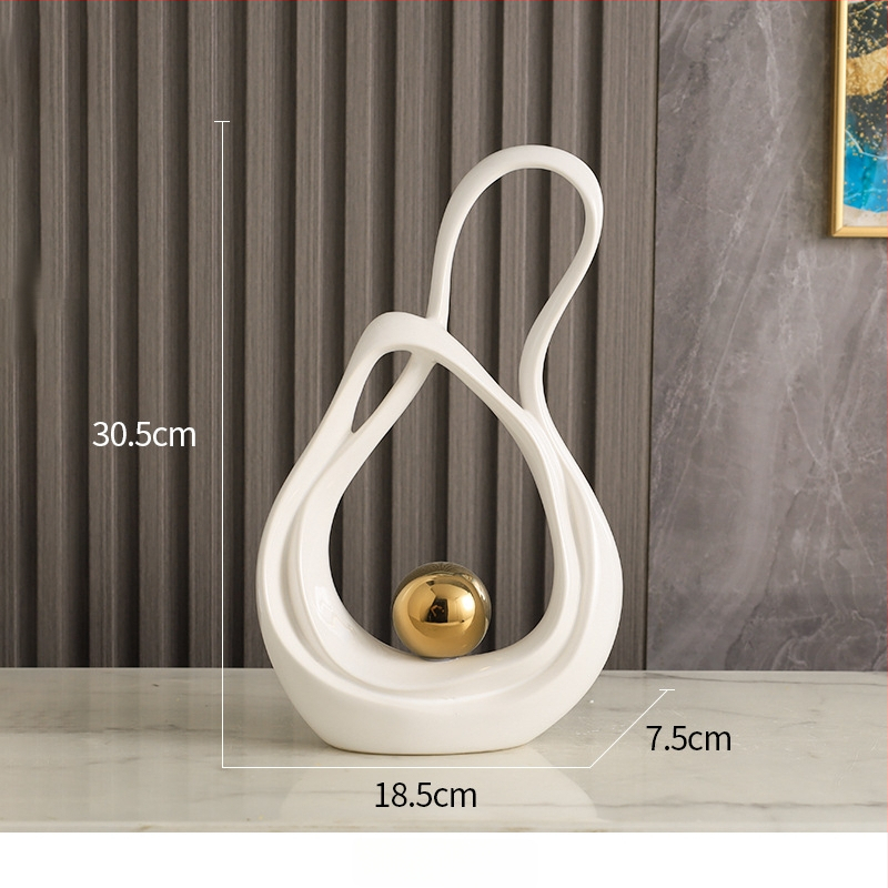 Porcelāna ģeometriska dekorācija dzīvojamajai istabai un koridoram, mūsdienīgs minimālisma stils, zīmols Elegant Four Seasons, piemērots dāvanai