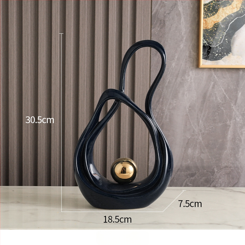 Porcelāna ģeometriska dekorācija dzīvojamajai istabai un koridoram, mūsdienīgs minimālisma stils, zīmols Elegant Four Seasons, piemērots dāvanai