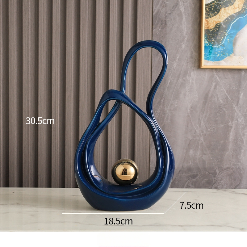 Porcelāna ģeometriska dekorācija dzīvojamajai istabai un koridoram, mūsdienīgs minimālisma stils, zīmols Elegant Four Seasons, piemērots dāvanai