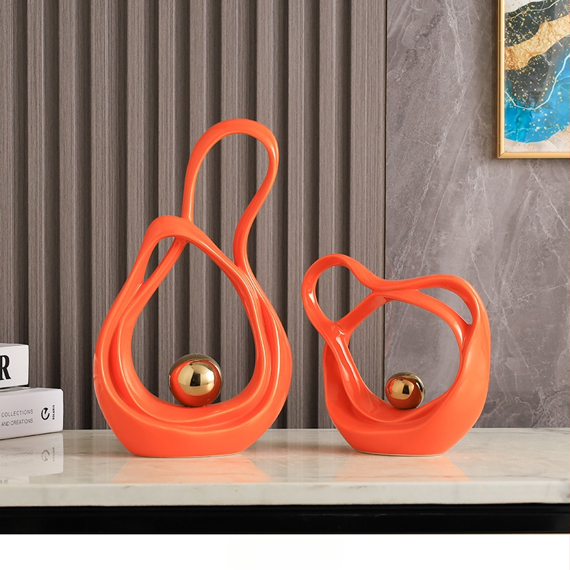 Porcelāna ģeometriska dekorācija dzīvojamajai istabai un koridoram, mūsdienīgs minimālisma stils, zīmols Elegant Four Seasons, piemērots dāvanai