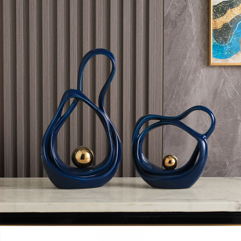 Porcelāna ģeometriska dekorācija dzīvojamajai istabai un koridoram, mūsdienīgs minimālisma stils, zīmols Elegant Four Seasons, piemērots dāvanai