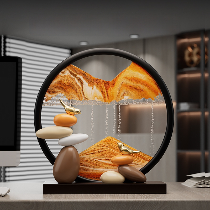 Szerencsét hozó homokművészeti dekor, gyanta, egyszerű és modern stílus, Lion family márka, születésnap ajándék