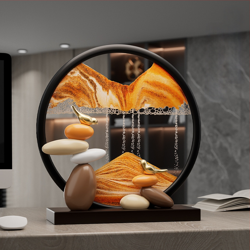 Szerencsét hozó homokművészeti dekor, gyanta, egyszerű és modern stílus, Lion family márka, születésnap ajándék