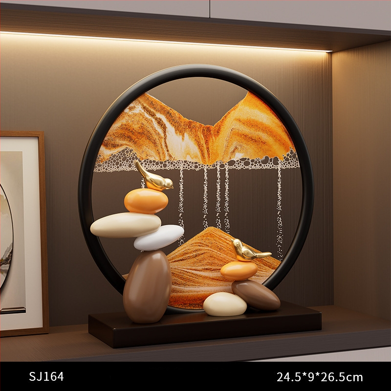 Szerencsét hozó homokművészeti dekor, gyanta, egyszerű és modern stílus, Lion family márka, születésnap ajándék