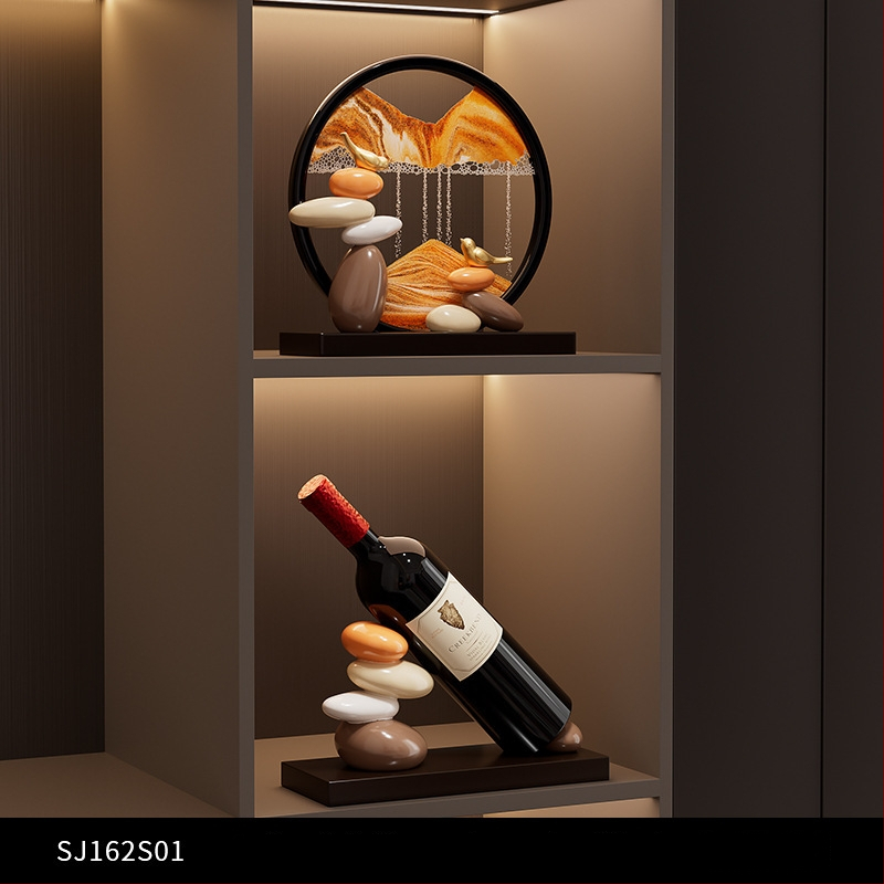 Szerencsét hozó homokművészeti dekor, gyanta, egyszerű és modern stílus, Lion family márka, születésnap ajándék