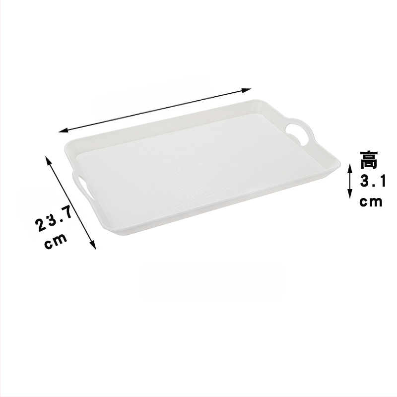 Japāņu stila trauks ar koka rakstu, taisnstūra plastmasas trauks, aizsardzība pret apdegumiem, logotipa drukāšana pieejama