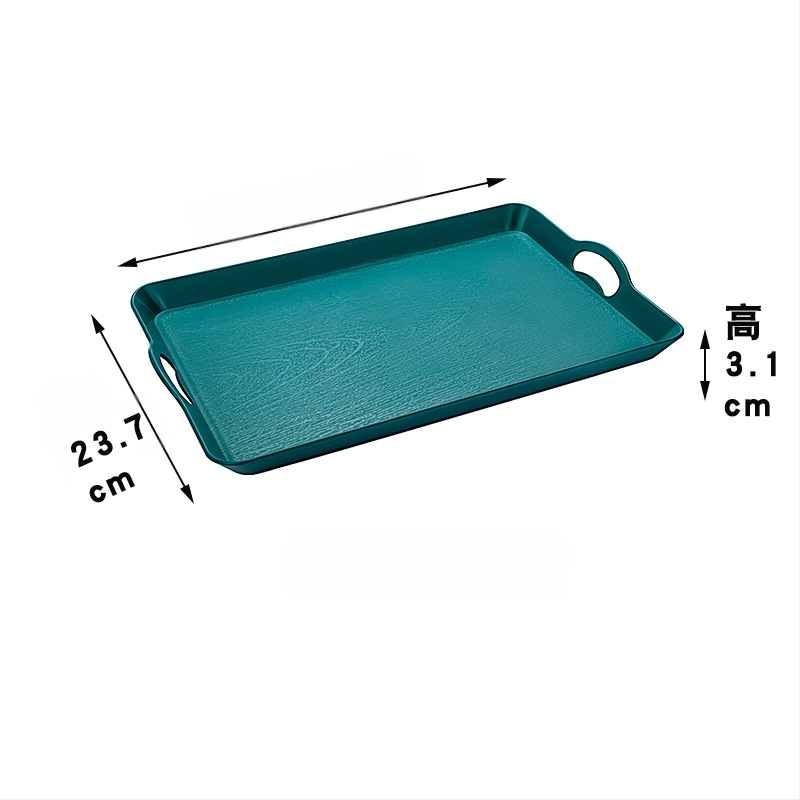 Japāņu stila trauks ar koka rakstu, taisnstūra plastmasas trauks, aizsardzība pret apdegumiem, logotipa drukāšana pieejama