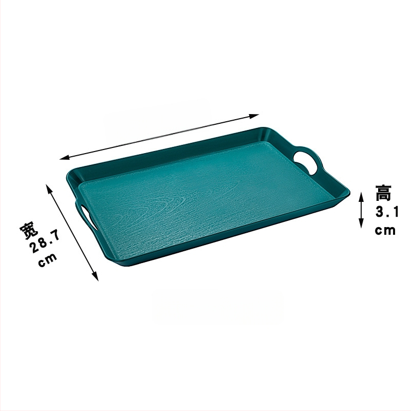 Japāņu stila trauks ar koka rakstu, taisnstūra plastmasas trauks, aizsardzība pret apdegumiem, logotipa drukāšana pieejama