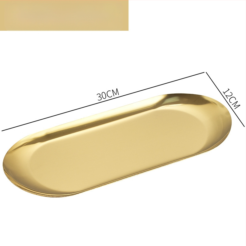 Nerūsējošā tērauda nordiskā stila servēšanas trauks ar neregulāras ovālas formas, piemērots viesnīcām, maltītei un tējai, mikroviļņu drošs