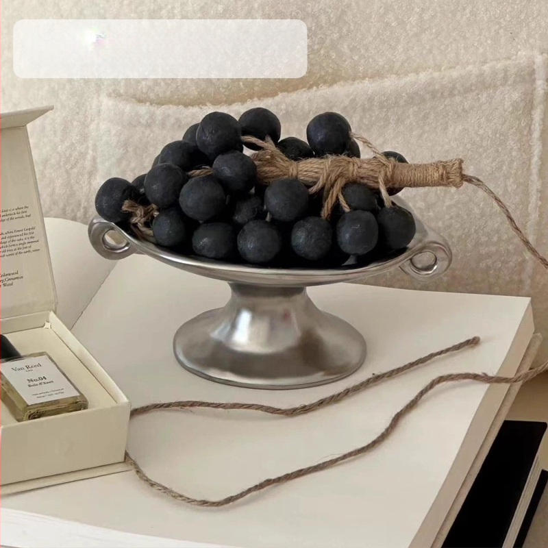 Keramiska aromaterapijas plate ar dubultām rokturām, vintage-retro stils, priekš ieejas un rotaslietu uz galda