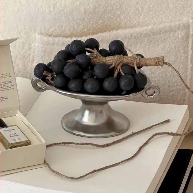 Keramiska aromaterapijas plate ar dubultām rokturām, vintage-retro stils, priekš ieejas un rotaslietu uz galda