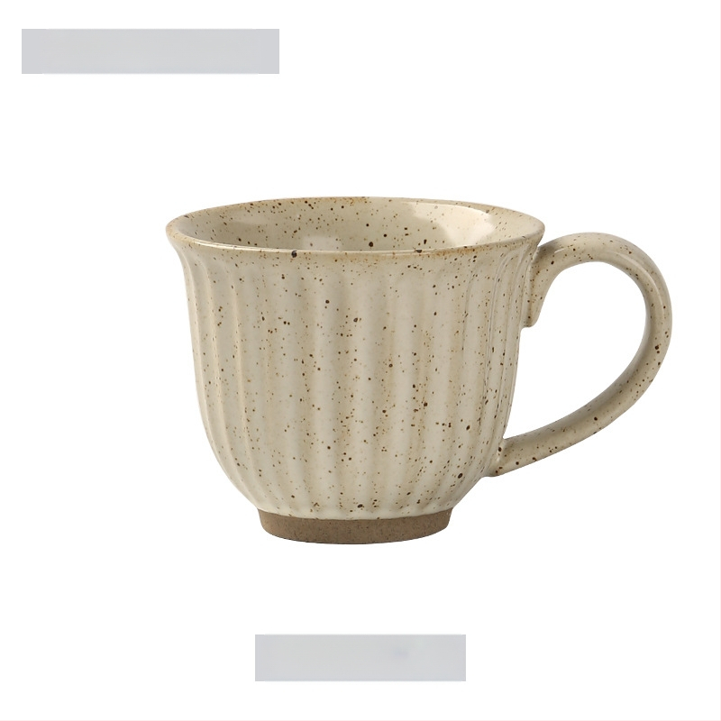 Keramiskas kafijas krūzes un šķīvji komplekts, japāņu stila, ar drukātu logotipu, iespējama personalizācija