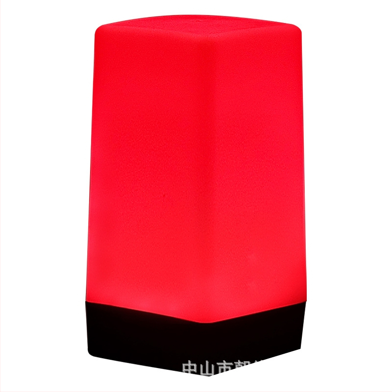 LED įkraunama naktinė lempa stalinei lempai, kvadratinis modelis HT-TD1W020, plastikinis laikiklis, modernus minimalistinis stilius, OEM logotipas