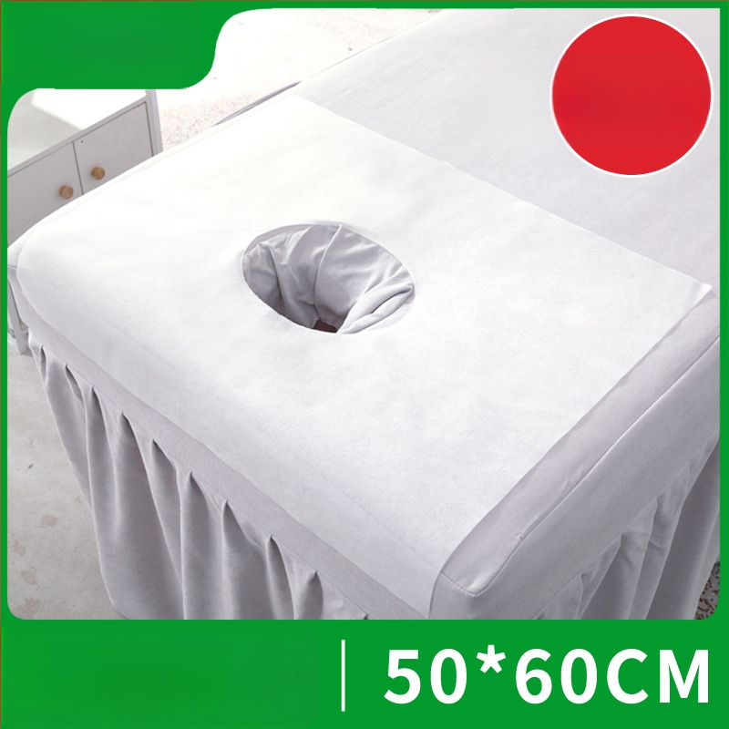 Vienkartinis neaustų audinių veido ir masažinių lovų rankšluostis – stori, vienspalvis, priežiūros reikmėms grožio salonuose ir masažo kabinetuose