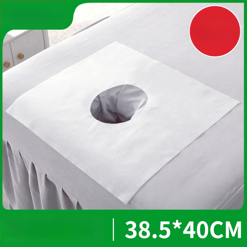 Vienkartinis neaustų audinių veido ir masažinių lovų rankšluostis – stori, vienspalvis, priežiūros reikmėms grožio salonuose ir masažo kabinetuose