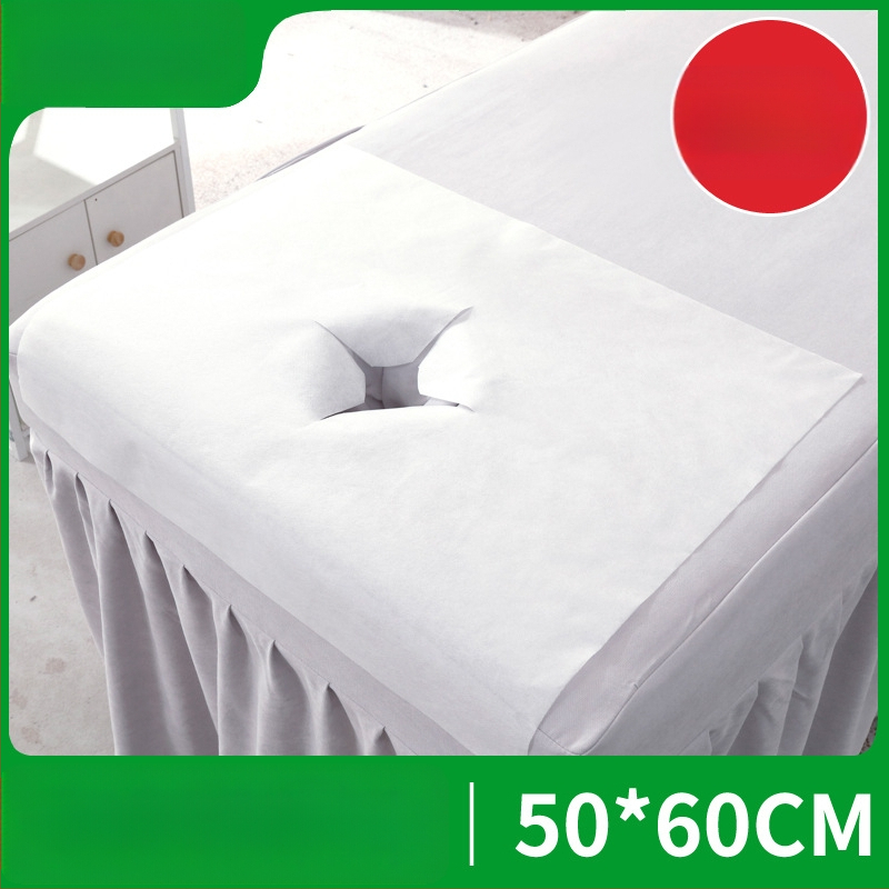 Vienkartinis neaustų audinių veido ir masažinių lovų rankšluostis – stori, vienspalvis, priežiūros reikmėms grožio salonuose ir masažo kabinetuose