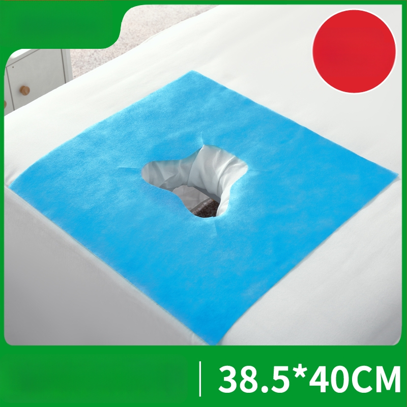 Vienkartinis neaustų audinių veido ir masažinių lovų rankšluostis – stori, vienspalvis, priežiūros reikmėms grožio salonuose ir masažo kabinetuose