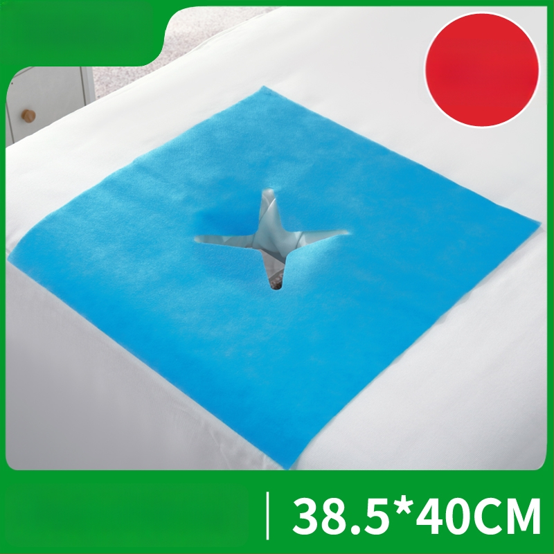 Vienkartinis neaustų audinių veido ir masažinių lovų rankšluostis – stori, vienspalvis, priežiūros reikmėms grožio salonuose ir masažo kabinetuose