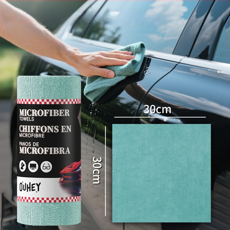 Daugiafunkcinis automobilio rankšluostis, mikropluoštas, 150 g, Jacquard audinys, viengijų siūlų pynimas, greitas džiūvimas ir didelis vandens sugėrimas