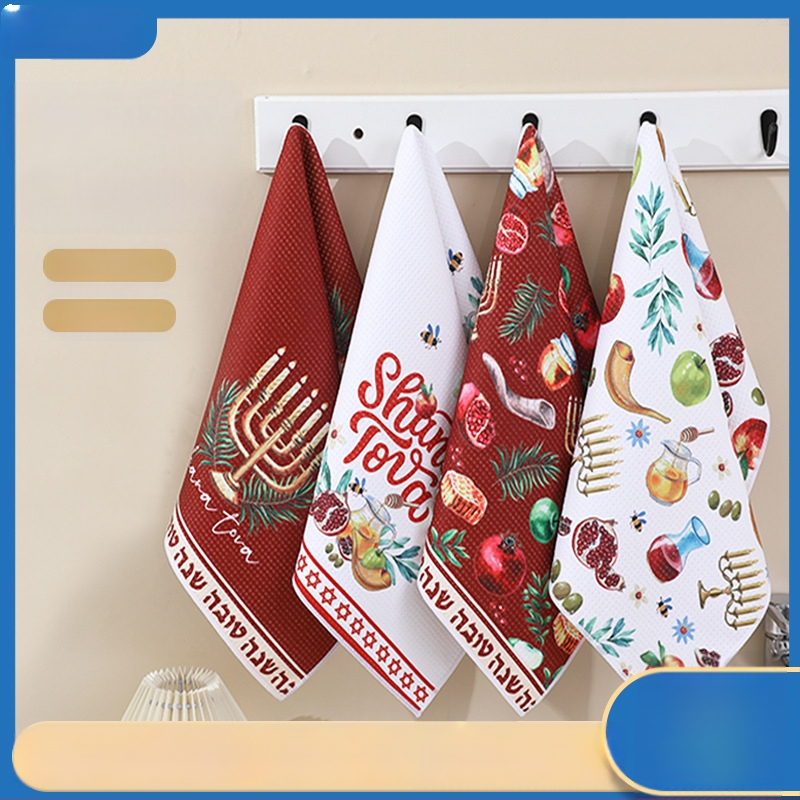 Virtuvinis rankšluostis su ananasų raštu, mikropluoštas, 96 g, greitas džiūvimas, skaitmeninis spausdinimas