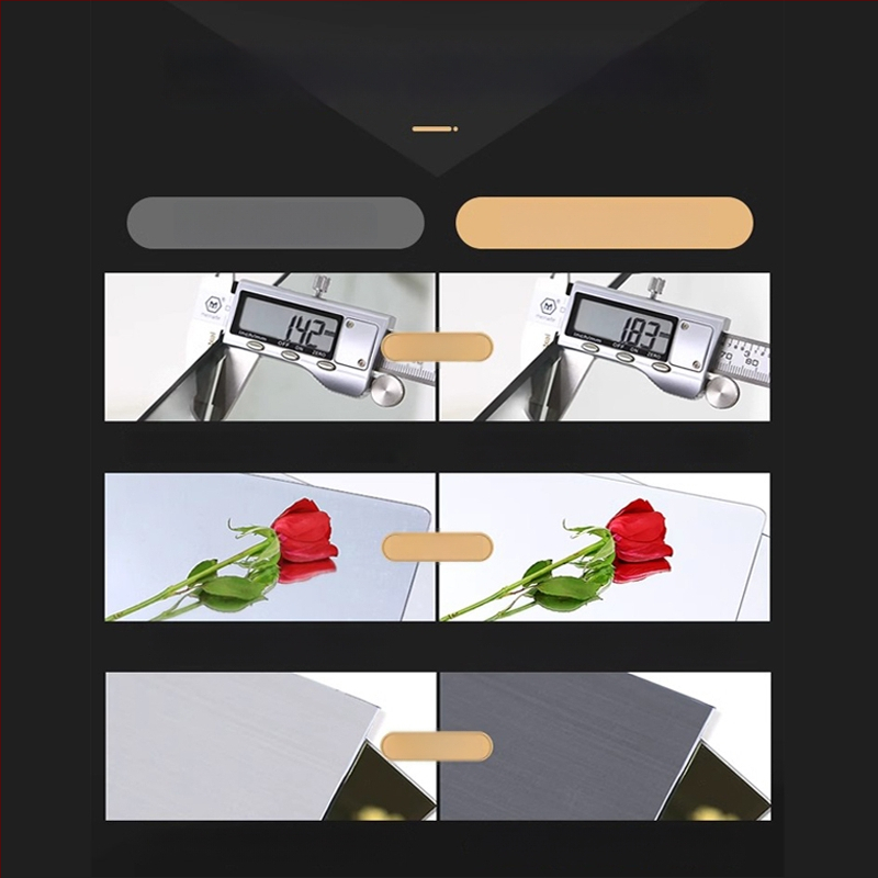 Акрилно стенно огледало за обличане, самозалепващо, прост и модерен стил, модел 002 (Материал: Акрил; Монтаж: Стена; Стил: Прост и модерен)