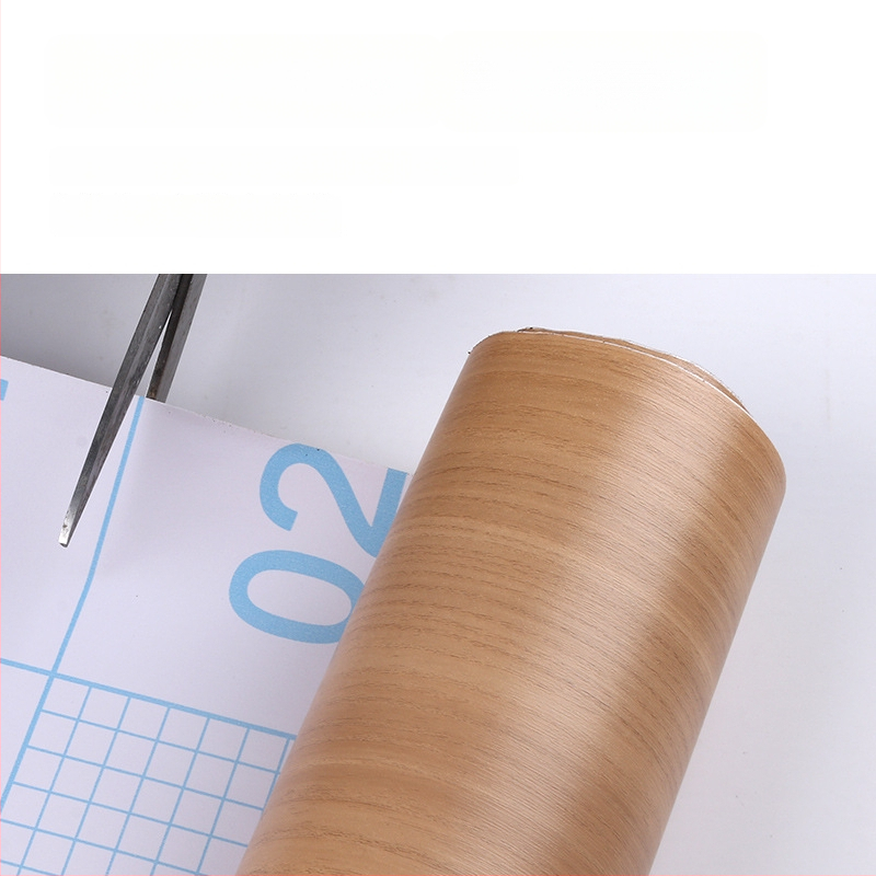 Pašlīmējoša koka graudu faktūras mēbeļu atjaunošanai, PVC, ūdensizturīga un mitrumizturīga, dekoratīvais pārklājums skapjiem un veciem mēbelēm