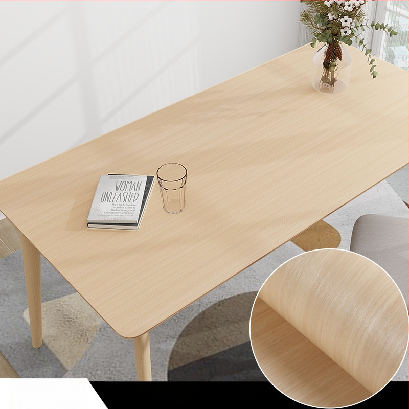 Pašlīmējoša koka graudu faktūras mēbeļu atjaunošanai, PVC, ūdensizturīga un mitrumizturīga, dekoratīvais pārklājums skapjiem un veciem mēbelēm