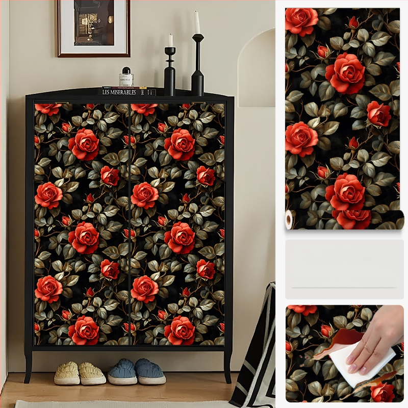 Pašlīmējošs sienas pārklājums ar ziedu rakstu, PVC materiāls, Premium Xinfeng star