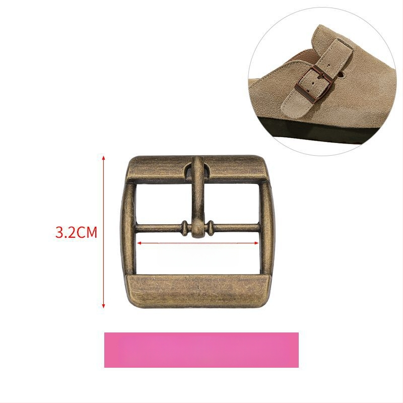 Metāla kurpju sprādze, kvadrātveida sprādze, universāla, trīs pozīciju sprādze