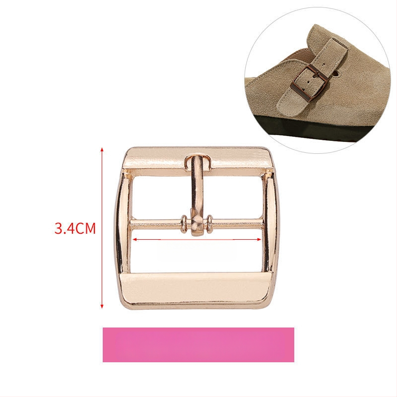 Metāla kurpju sprādze, kvadrātveida sprādze, universāla, trīs pozīciju sprādze