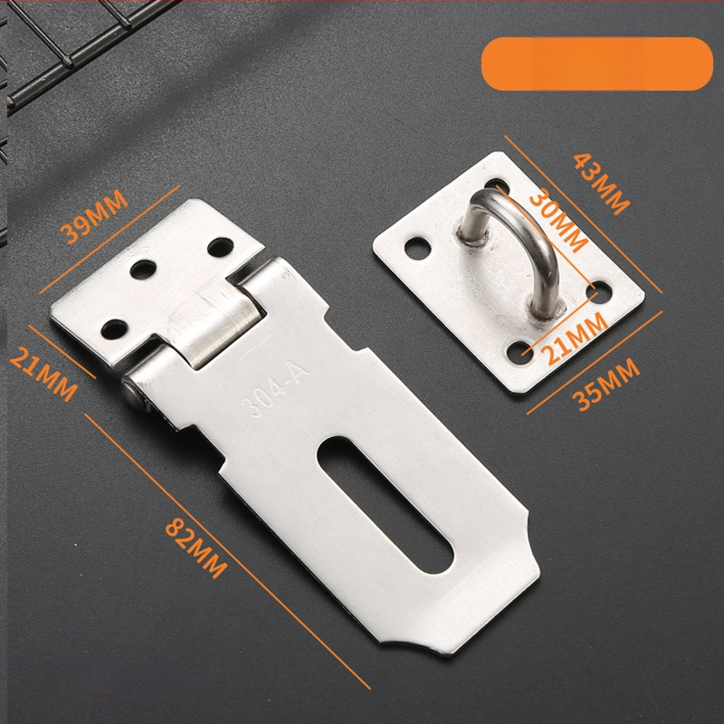 Nerūdijančio plieno užrakinimo plokštė, modelis 06 Lock Card, skirta stalčiams, spintelėms, medinėms dėžėms, langams ir durims, paviršiaus apdaila wire-drawing, šiuolaikinis paprastumas