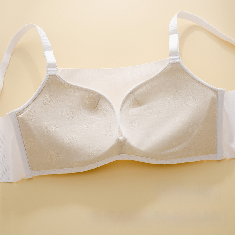 Χωρίς ραφές γυναικείο σουτιέν για μικρό στήθος, κάλυψη 3/4, αποσπώμενες διπλές στράπες, πίσω κλείσιμο με τρεις σειρές αγκράφες, νάιλον ύφασμα