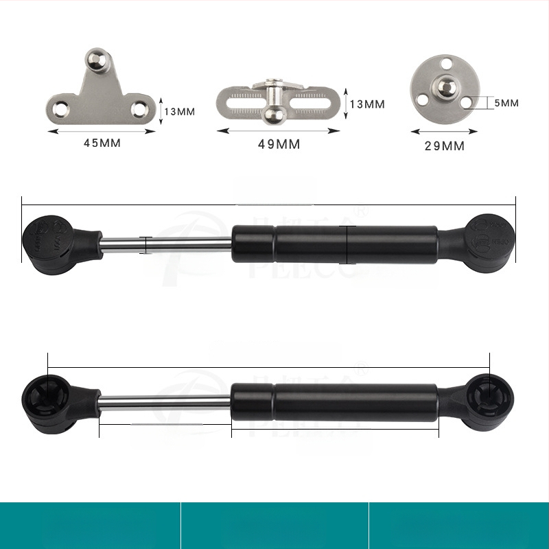 Trumpa atraminė lazdelė durims su aliuminio rėmu ir stiklo plokštėmis — Medžiaga: šaltai valdomas plienas + ABS, Gamyba: liejimas presu (die casting), Šiuolaikiškas minimalistinis stilius
